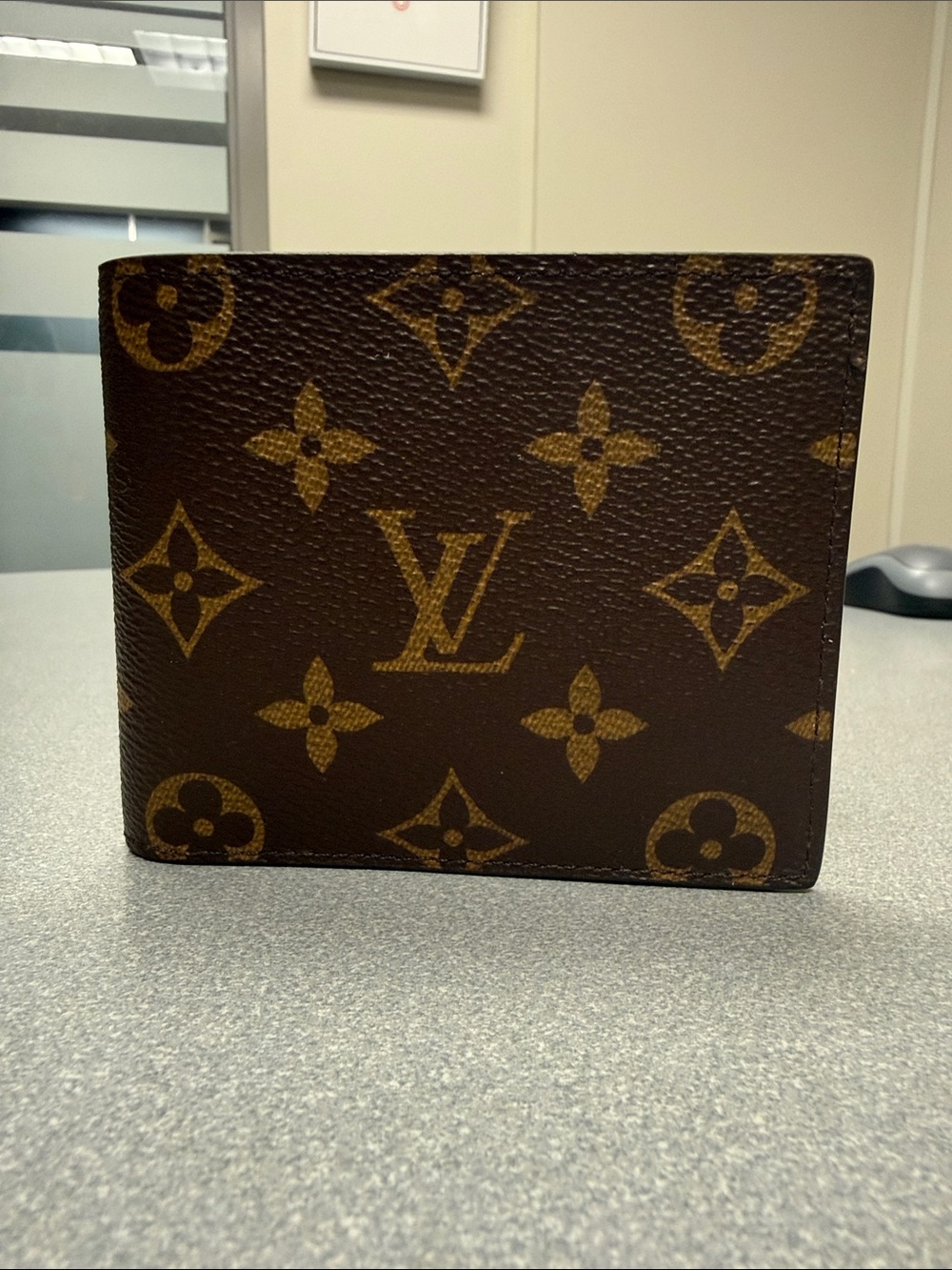 Louis Vuitton Monogram Canvas Wallet in Brown and Gold